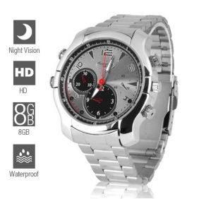 8GB 1080P Full HD Spy Camera Watch with Night Vision